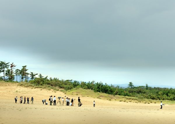 Google Lunar XPrize competition, Hakuto Team, testing radio communications with a Sorato (rover), Tottori Sand Dunes, Japan, 2017.